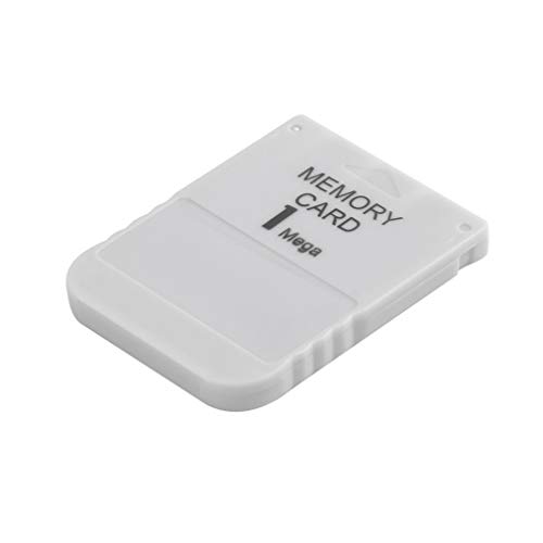 Tarjeta de Memoria PS1 Tarjeta de Memoria Mega 1 para Playstation 1 Un Juego PS1 PSX útil Blanco