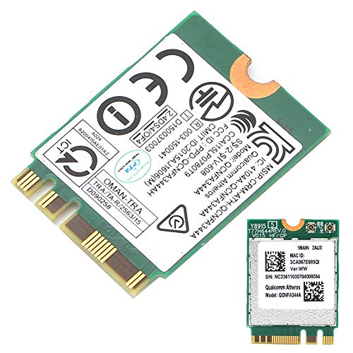Tarjeta de Red de Banda Dual 11AC, Tarjeta de Red WiFi Chip de Tarjeta de Red inalámbrica Bluetooth de Banda Dual de 1200 Mbps para Qualcomm QCNFA344A para Windows