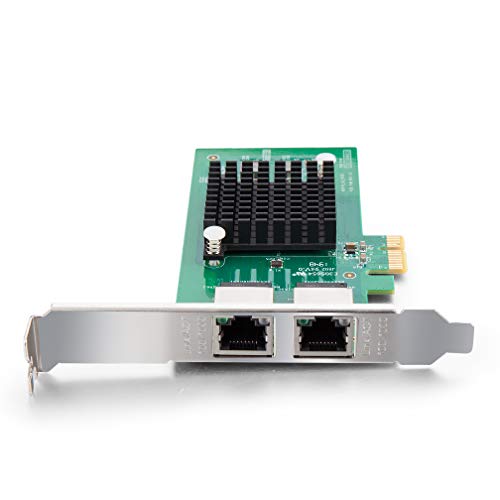 Tarjeta de Red Gigabit PCI Express E1G42ET, Chip Intel 82576, Tarjeta LAN Ethernet de 1 GB, Puertos duales de Cobre RJ45 para Windows Server, Linux, PC, VMware ESX