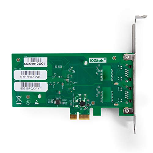 Tarjeta de Red Gigabit PCI Express E1G42ET, Chip Intel 82576, Tarjeta LAN Ethernet de 1 GB, Puertos duales de Cobre RJ45 para Windows Server, Linux, PC, VMware ESX