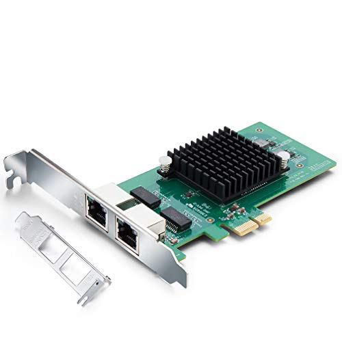 Tarjeta de Red Gigabit PCI Express E1G42ET, Chip Intel 82576, Tarjeta LAN Ethernet de 1 GB, Puertos duales de Cobre RJ45 para Windows Server, Linux, PC, VMware ESX