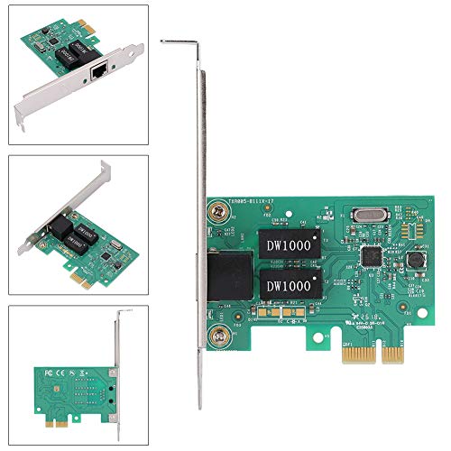 Tarjeta Gigabit, Adaptador de Tarjeta de WiFi Ethernet Gigabit Pci-E Verde, Tarjeta Red PCI Adaptador de LAN Gigabit 10/100/1000Mbps
