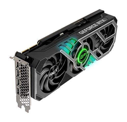Tarjeta gráfica Palit GeForce RTX 3090 GamingPro 24GB GDDR6X Ray-Tracing LHR, 10496 Core, 1395MHz GPU, 1695MHz Boost, 3 x DisplayPort, HDMI, Advanced TurboFan 3.0
