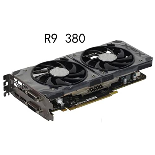 Tarjeta gráfica para Juegos de computadora de Escritorio Fit for XFX R9380 Tarjeta gráfica de 4GB para Tarjetas de Video AMD Radeon R9 380X 380 4GB