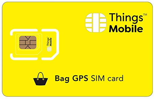Tarjeta SIM para TRACKER / LOCALIZADOR GPS de MALETAS Things Mobile - con cobertura global y red multioperador GSM/2G/3G/4G, sin costes fijos, sin vencimiento. 10 € de crédito incluido