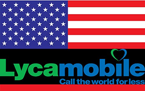 Tarjeta SIM Prepagada USA & Puerto Rico Lycamobile 2 GB Mobile Internet - Voz Y Textos Locales Ilimitados & Voz Y Textos Internacionales Ilimitados A Más De 75 Países - 4G LTE Válido 30 Días