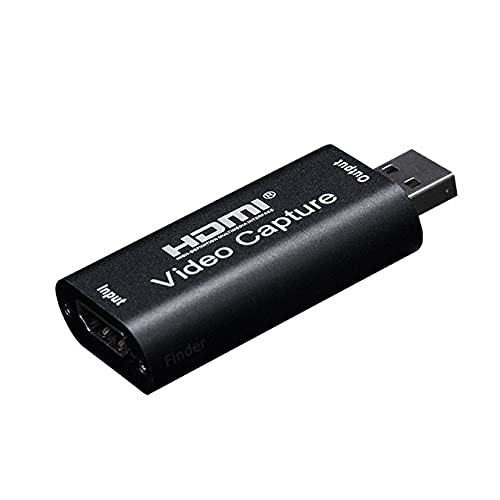 Tarjetas de captura de vídeo 4K, HDMI tarjeta de captura de vídeo USB 3.0 HD 1080P adaptador de captura, para juegos, streaming, enseñanza, videoconferencia, transmisión en vivo (plata)