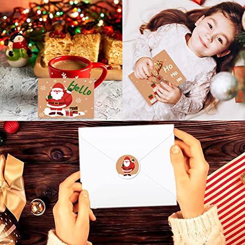 Tarjetas de Felicitación, Ksopsdey 24 PCS Tarjeta de Navidad, Tarjetas De Navidad Con Sobres Y Pegatinas,Tarjetas De Navidad Con Sobre Pequeño,Tarjetas De Navidad Con Juego De Sobres