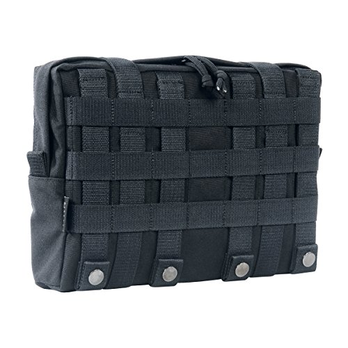Tasmanian Tiger TT TAC Pouch 10 Bolsillo Adicional para Mochilas, Bolsillo de la Tapa Modular, 4L; 30 x 20 x 5 cm; Compatible con Molle, Negro
