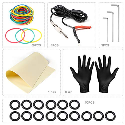 Tattoo Equipos de Tatuaje Completo Bobina Maquina Kit de Tatuaje 14 Tintas Fuente de Alimentacion Pedal Agujas Grips Consejos