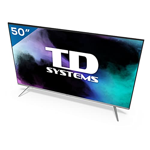 TD Systems K50DLJ12US - Televisores Smart TV 50 Pulgadas 4k UHD Android 9.0 y HBBTV, 1500 PCI Hz, 3X HDMI, 2X USB. DVB-T2/C/S2, Modo Hotel. Televisiones