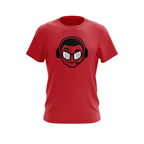 Team Queso Cascos Edición Especial Camiseta, Rojo, S Unisex Adulto