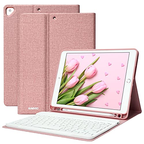 Teclado para iPad 10.2 9th 2021/8th 2020/7th 2019, Funda Teclado para iPad 9 Gen y Air 3 Teclado Inalámbrico para iPad Pro10.5" con Teclado Desmontable Bluetooth Español ,Funda para iPad 8 Generación