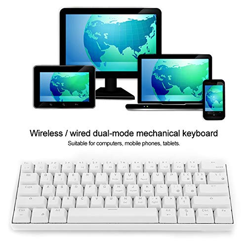 Teclado, Teclado mecánico Bluetooth portátil con Cable/inalámbrico RK61, Piezas de computadora para Tableta/teléfono/tabletas