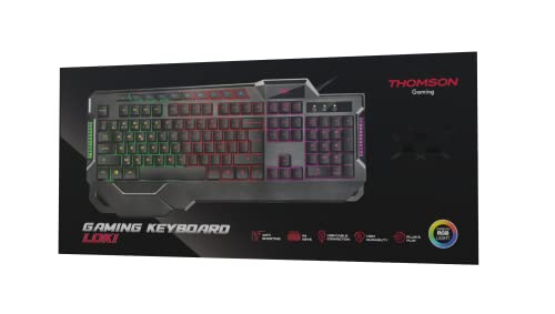 Teclado Thomson Loki Gaming/Multimedia RGB
