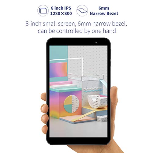 TECLAST P80 Tablet 8 Pulgadas,2GB RAM 32GB ROM, Android 10.0,Procesador 4 Núcleos UNISOC SC7731E,Bisel Estrecho 6 mm 1280×800 HD IPS,5G Wi-Fi,Bluetooth 4.2,Soporte 128GB TF Type-C