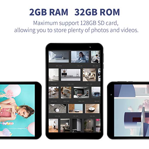 TECLAST P80 Tablet 8 Pulgadas,2GB RAM 32GB ROM, Android 10.0,Procesador 4 Núcleos UNISOC SC7731E,Bisel Estrecho 6 mm 1280×800 HD IPS,5G Wi-Fi,Bluetooth 4.2,Soporte 128GB TF Type-C