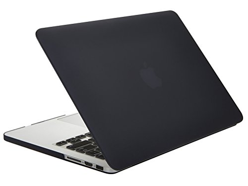 TECOOL Funda para MacBook Pro 13 Pulgadas con Retina Display, Plástico Dura Case Mate Carcasa con Tapa del Teclado para 2012-2015 MacBook Pro 13.3 Pulgada (Modelo: A1502/ A1425) - Negro