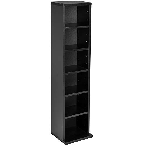 TecTake Estante de CD DVD Shelf archivado 102 CDs DVDs (Negro | no. 401701)