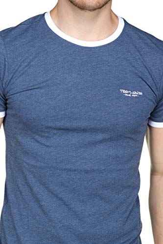 Teddy Smith The-tee MC Camiseta, Azul (Indigo Chiné/Blanc 307l1), X-Large para Hombre