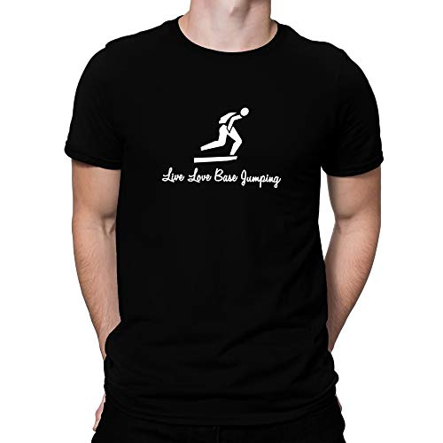 Teeburon Live Love Base Jumping Camiseta