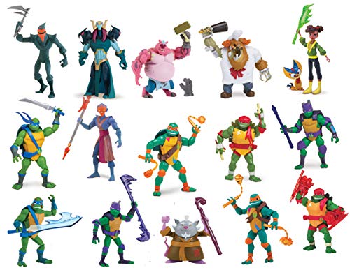 Teenage Mutant Ninja Turtles TUAB0400 - Figura de acción básica con texto en inglés "Donnie the Tech Wizard the Rise of Basic" , Modelos/colores Surtidos, 1 Unidad