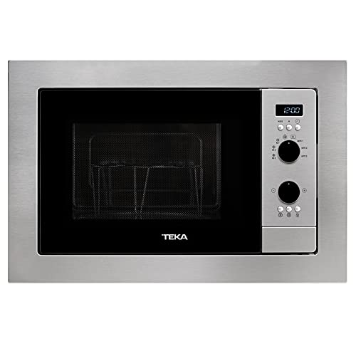 Teka Microondas de integración, Modelo MS 620 BIH, 5 Niveles de potencia, 20 Litros, 700 W, Acero Inox, 39x59.5x32.5 cm