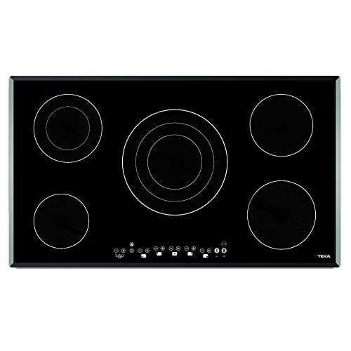 Teka | Placa Vitrocerámica | Modelo TR 951 | 5 Zonas | Touch Control | Negro | 90 x 51 cm