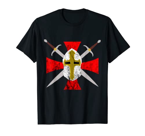 Templario Cruzado Caballeros Código de la Cruz Símbolo Camiseta