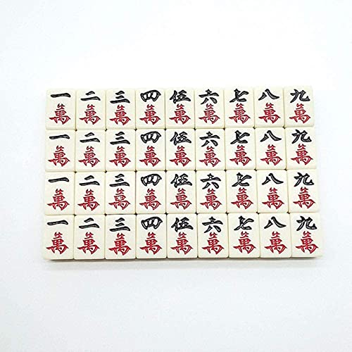 TEPET Mini Mahjong Retro Style Box para Fiesta en casa Mini Mahjong Set Portable con Deluxe Mahjong