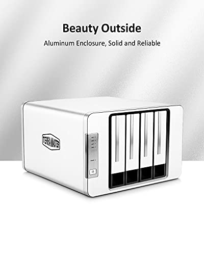TERRAMASTER D4-300 USB 3.1(Gen 1) Carcasa para Discos Duros Externos Sin Herramientas Almacenamiento USB 3.1 Tipo C Admite Intercambio en Caliente (Sin Disco)