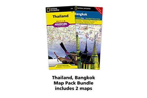 Thailand, Bangkok, Map Pack Bundle: Travel Maps International Adventure/Destination Map (National Geographic Asia) [Idioma Inglés]