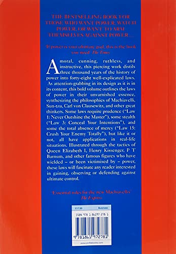 The 48 Laws Of Power (The Modern Machiavellian Robert Greene) (Inglés)