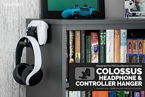 The Colossus [PS5 Edition] DualSense Gamepad Controller & Auricular Soporte Soporte Soporte Soporte para Playstation PS5 Game Controller y Pulse 3D, sin tornillos