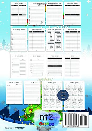 The Elfant in The Room: Christmas Planner Schedule Organizer Record Notebook and Tracker For Holiday | Christmas Puns Blank Lined Journal Novelty Gift for Adults