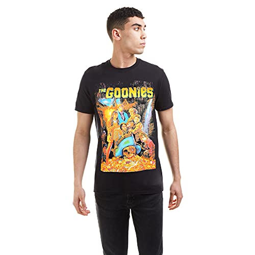 The Goonies Poster Camiseta, Negro, XL para Hombre