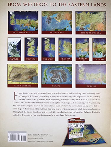 The Lands of Ice and Fire (A Game of Thrones): Maps from King's Landing to Across the Narrow Sea (A Song of Ice and Fire)