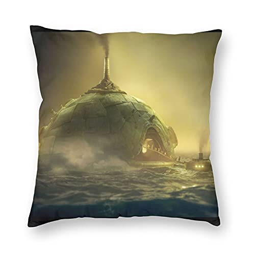 The Maw Janitor Shadow Funda de almohada Little Nightmares Merchandise Juego de terror Fundas de almohada para decorar la sala de estar sofá dormitorio regalo