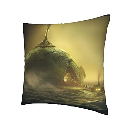 The Maw Janitor Shadow Funda de almohada Little Nightmares Merchandise Juego de terror Fundas de almohada para decorar la sala de estar sofá dormitorio regalo