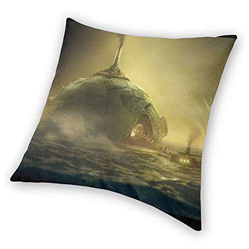 The Maw Janitor Shadow Funda de almohada Little Nightmares Merchandise Juego de terror Fundas de almohada para decorar la sala de estar sofá dormitorio regalo