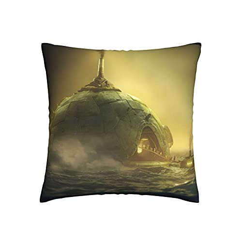 The Maw Janitor Shadow Funda de almohada Little Nightmares Merchandise Juego de terror Fundas de almohada para decorar la sala de estar sofá dormitorio regalo