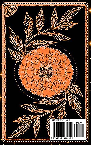 The Moon: Orange Tarot Card, Tarot Card Notebook, Divination Notebook, Magic Reading Notebook, Witchcraft Supplies, Mystical Notebook, Fortune Telling ... Tarot Notebook, Mini Tarot Card Notebook
