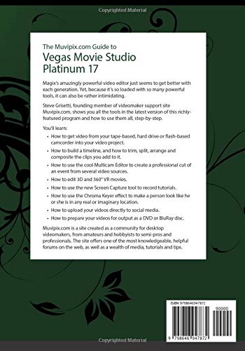The Muvipix.com Guide to Vegas Movie Studio Platinum 17: The tools and how to use them to make great-looking movies on your home computer