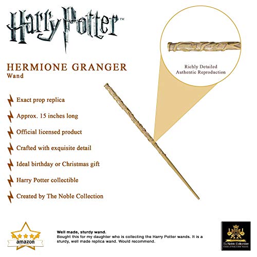 The Noble Collection Hermione Granger Varita (Caja de Ventana)