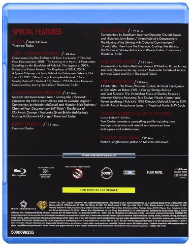The Stanley Kubrick Collection (8 Blu-Ray) [Edizione: Regno Unito] [Reino Unido] [Blu-ray]