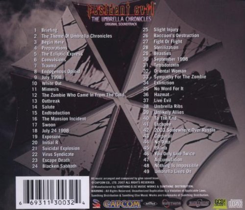 The umbrella chronicles original soundtrack