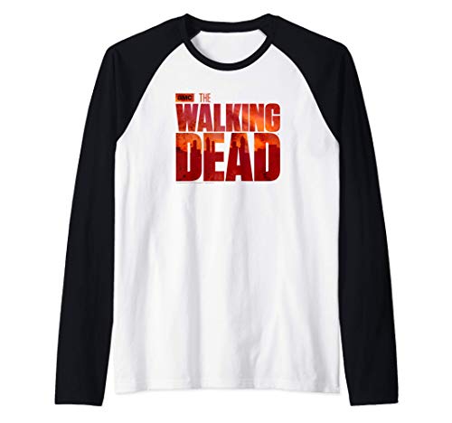 The Walking Dead Blood Logo Camiseta Manga Raglan