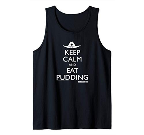 The Walking Dead Keep Calm Eat Pudding Camiseta sin Mangas