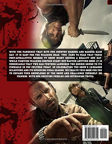 The Walking Dead Puzzle Book: An Awesome Book Giving Lots Of Interesting Games About The Walking Dead For Relaxation And Having Fun
