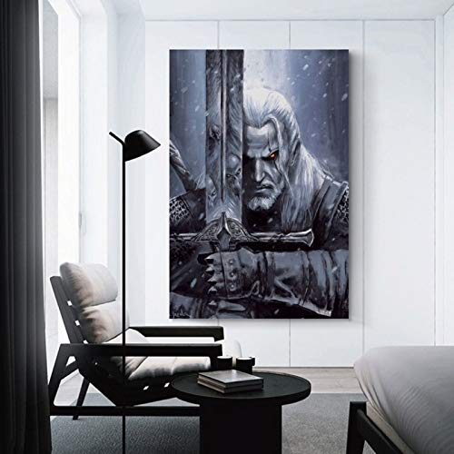 The Witcher 3 Wild Hunt 9 - Lienzo decorativo para pared (40 x 60 cm)